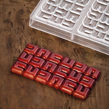 Pavoni OLA 100g Polycarbonate Chocolate Mould by Fabrizio Fiorani